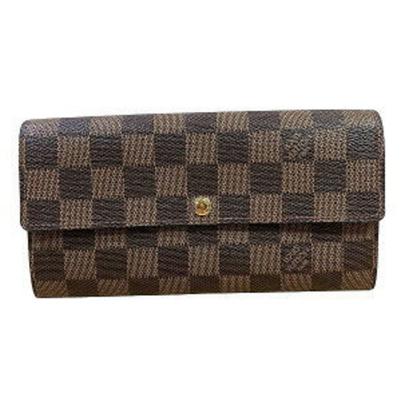 Louis Vuitton Damier Portefeuille Sarah Long Wallet - Picture 1 of 8